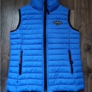 Joules Kids Vibrant Blue Quilted Vest